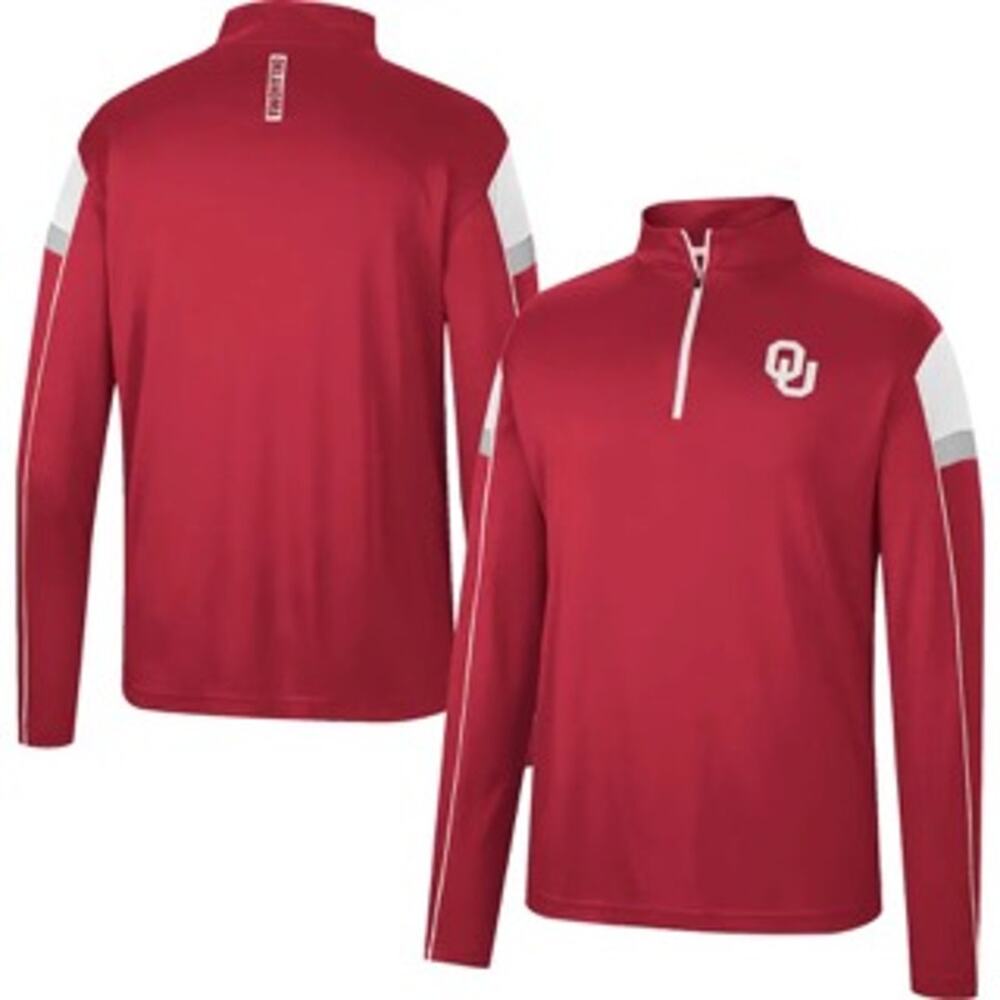 Oklahoma Sooners Colosseum Golf Match Quarter-Zip Windshirt - Crimson Size XL